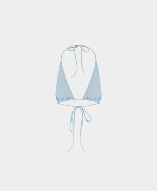 Subdued Blue Pinto Bikini Top