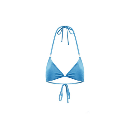 Blue Velvet Bikini Top