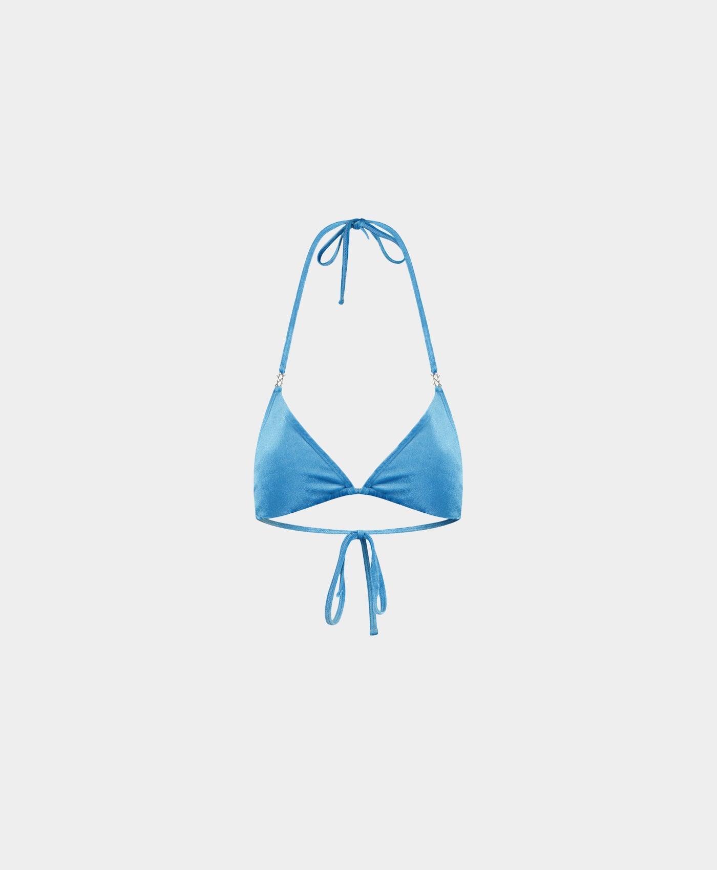 Blue Velvet Bikini Top