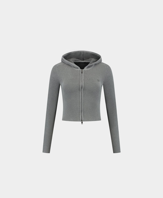 Wet Weather Rib Knit Hoodie