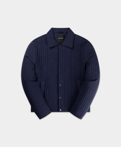 Maritime Blue Shield Quilted Jacket