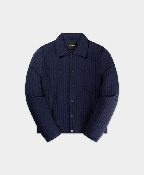 Maritime Blue Shield Quilted Jacket