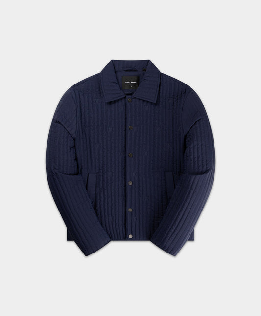 Maritime Blue Shield Quilted Jacket