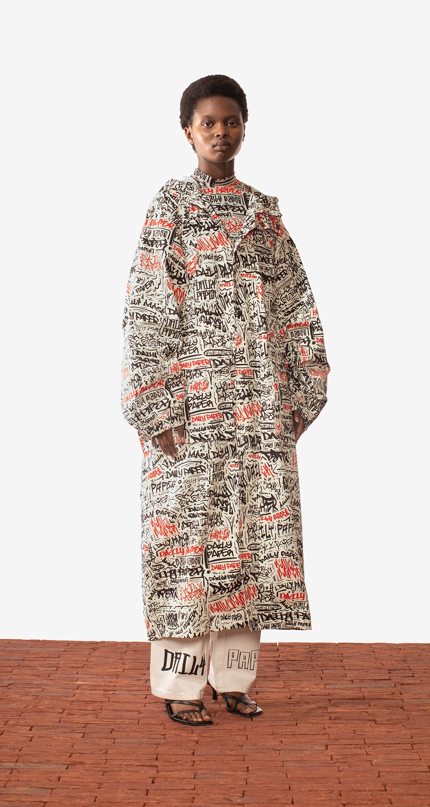 Red Black Tag Mio Long Jacket