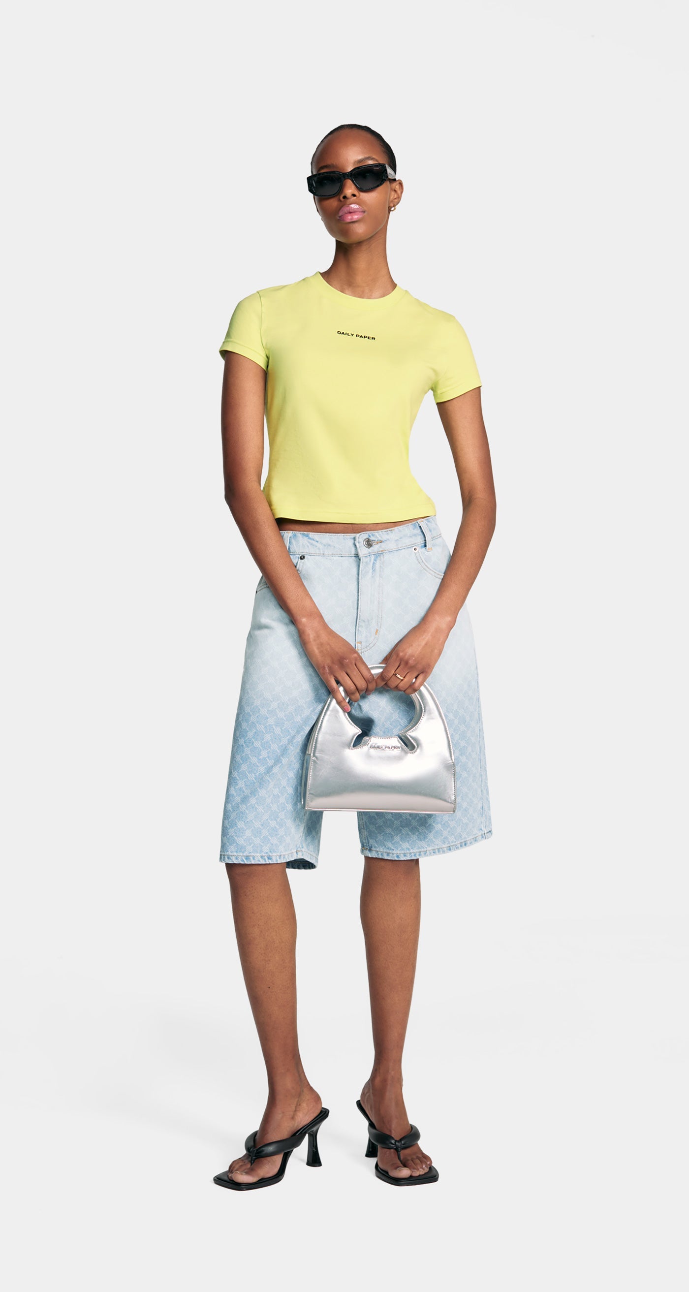 Daiquiri Green Logotype Cropped T-Shirt