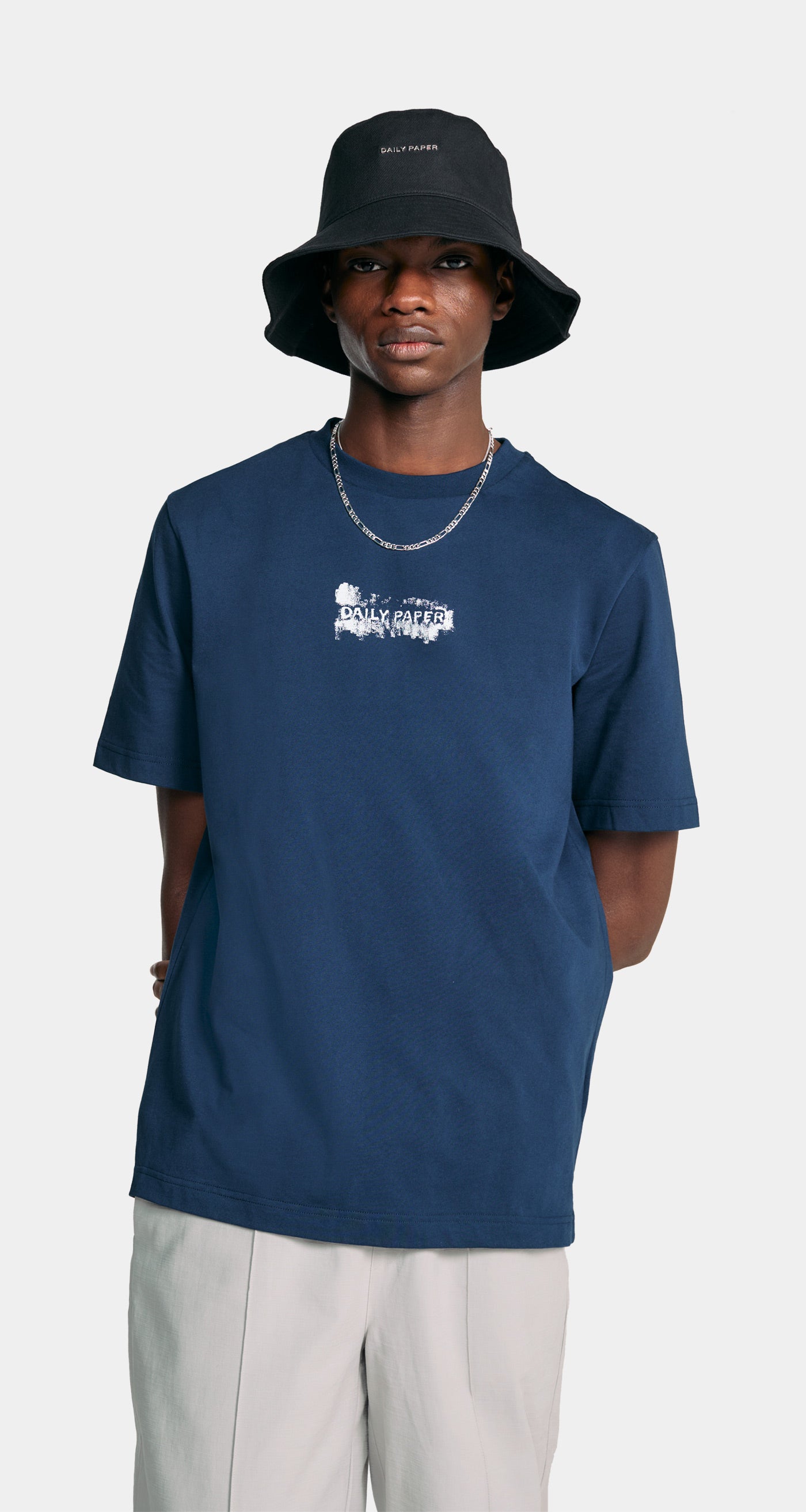 Peagant Blue Scratch Logo T-Shirt