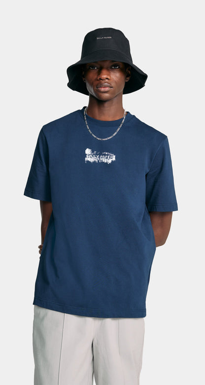 Peagant Blue Scratch Logo T-Shirt