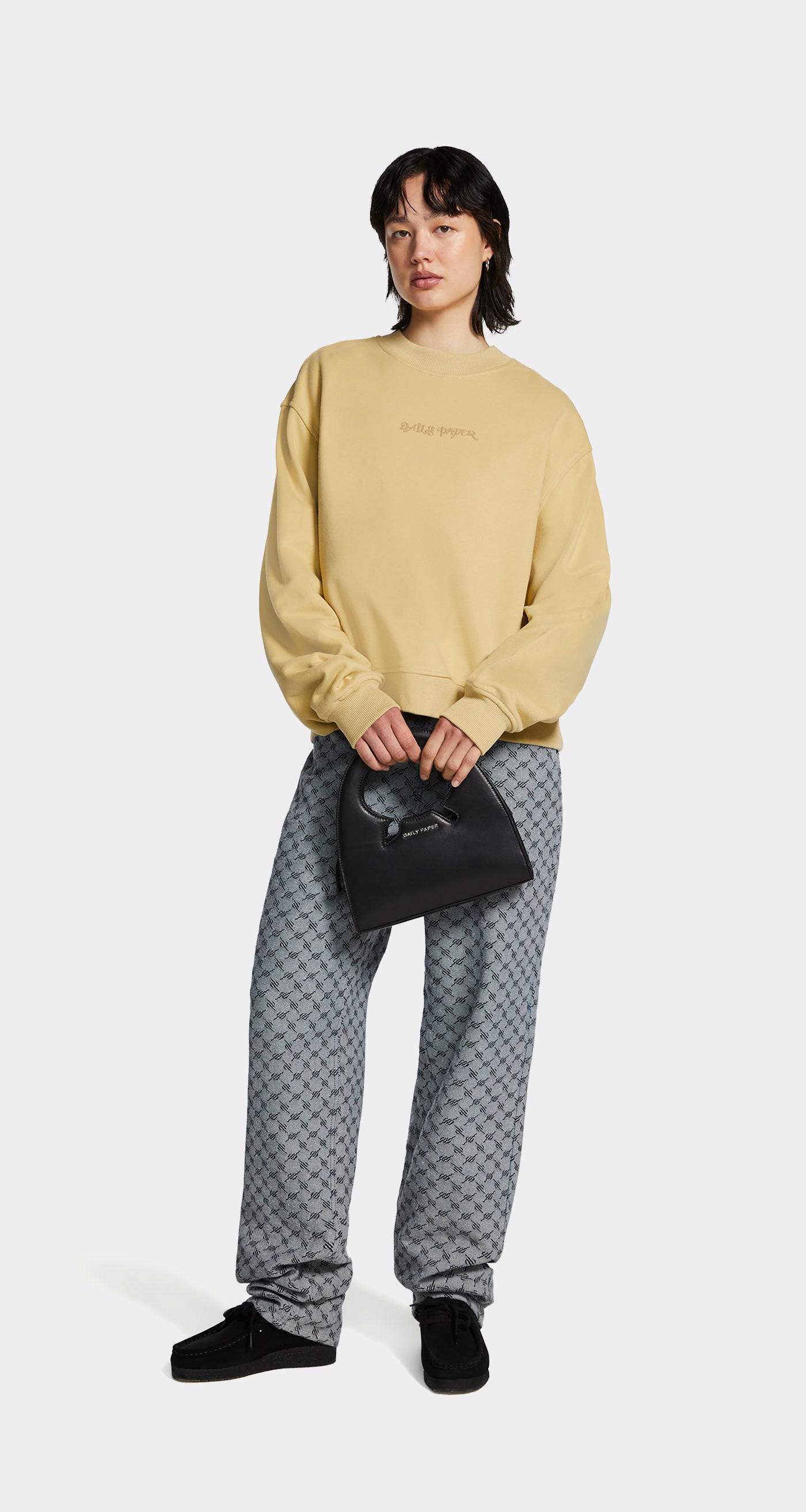 Taos Beige Diverse Logo Boxy Sweater