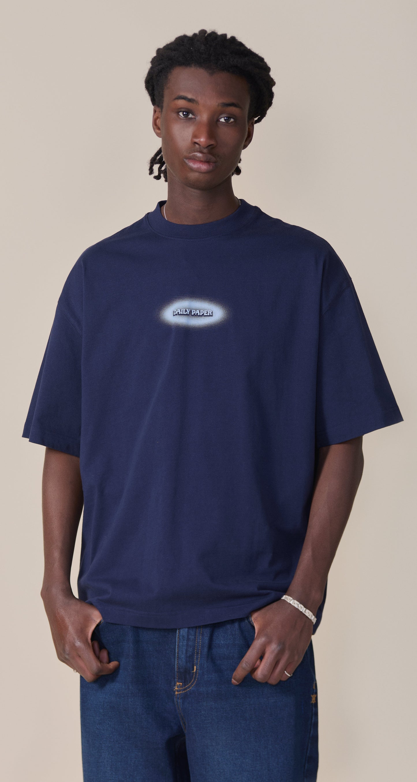 Maritime Blue Dotted Logo T-Shirt