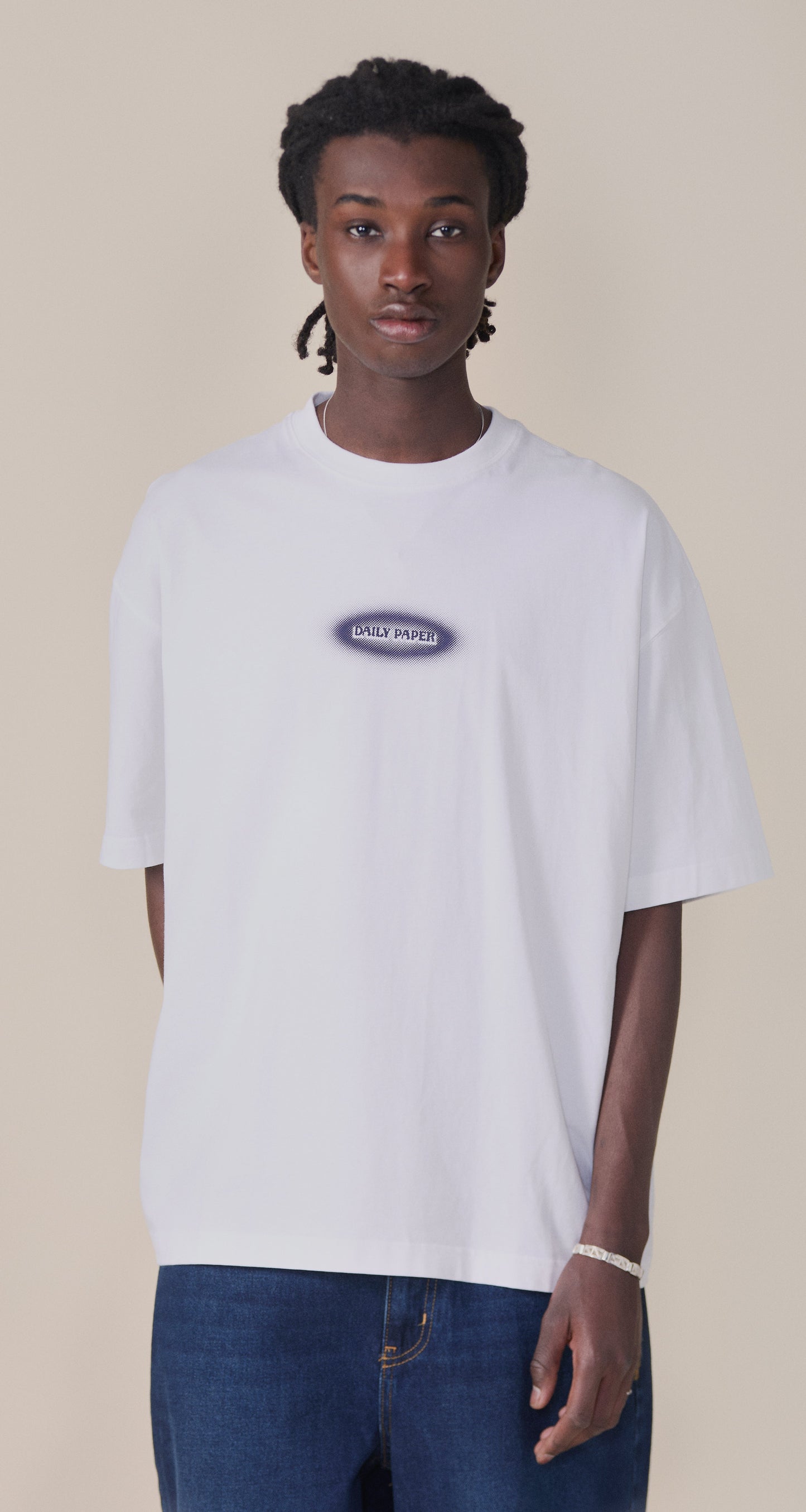 White Dotted Logo T-Shirt