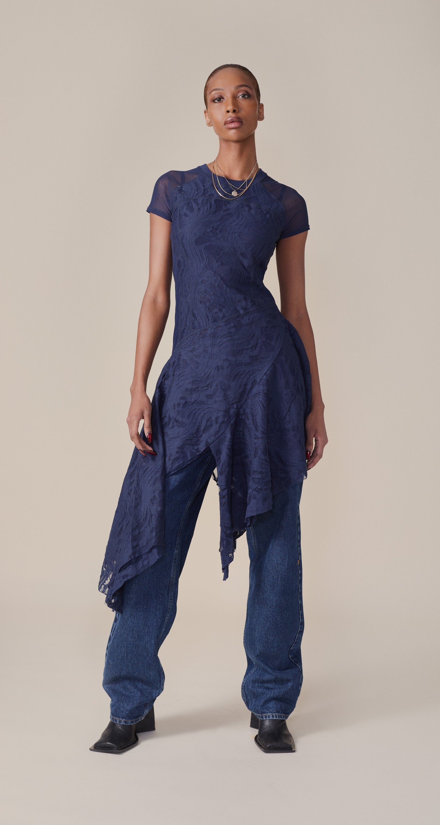 Maritime Blue Lace Dress