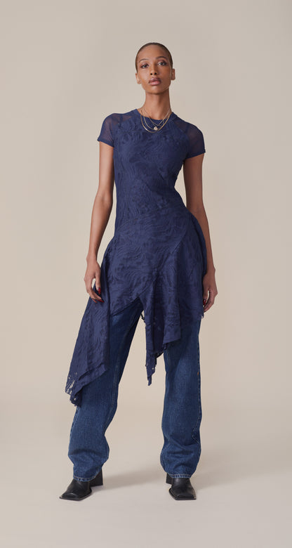 Maritime Blue Lace Dress