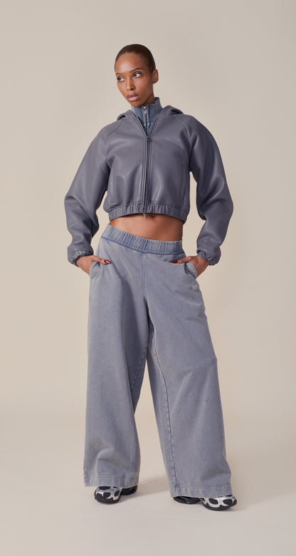 Wet Weather Pu Scuba Cropped Jacket