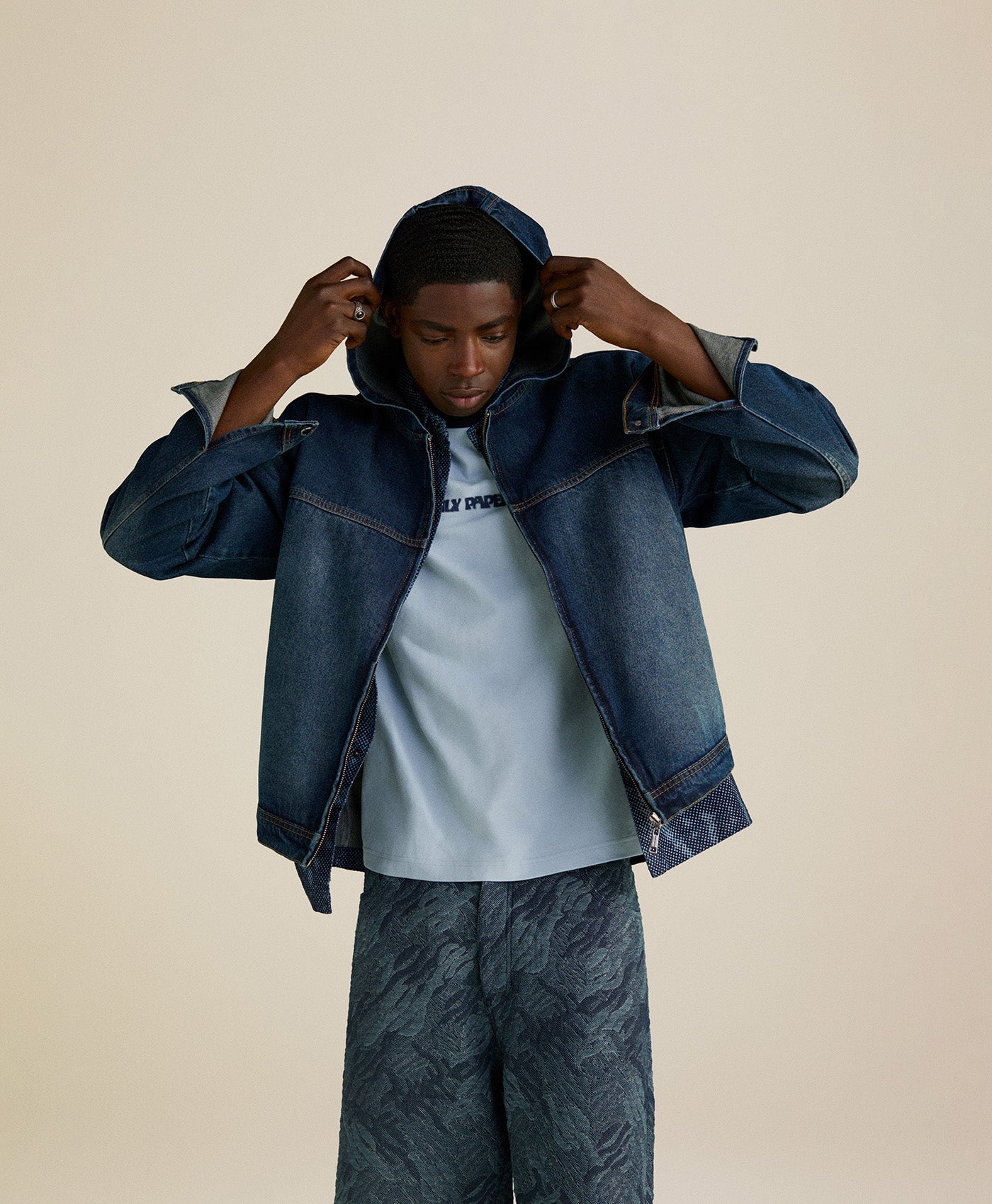 Blue Indigo Washed Denim Jacket