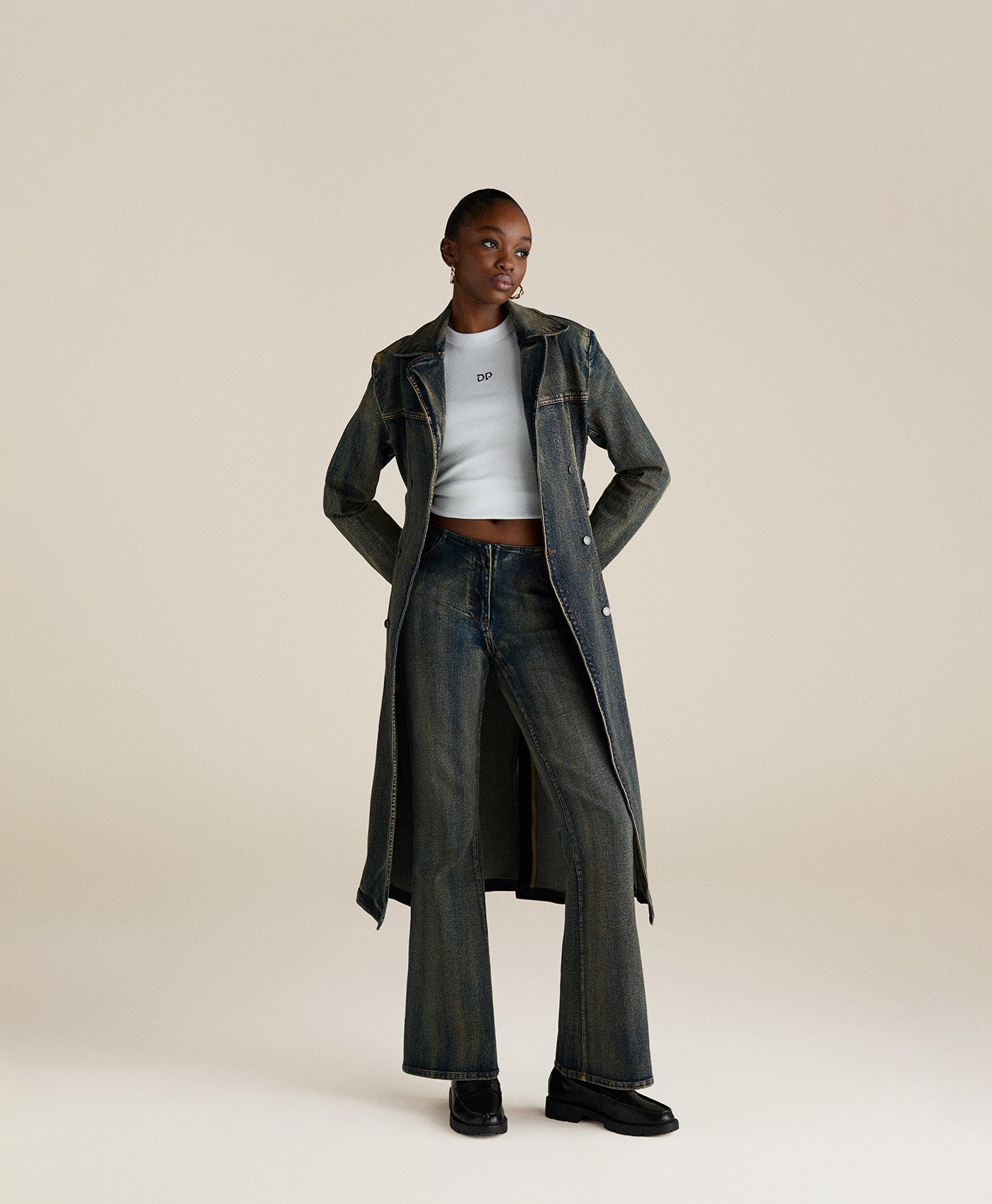 Brown Wash Vintage Wash Jeans