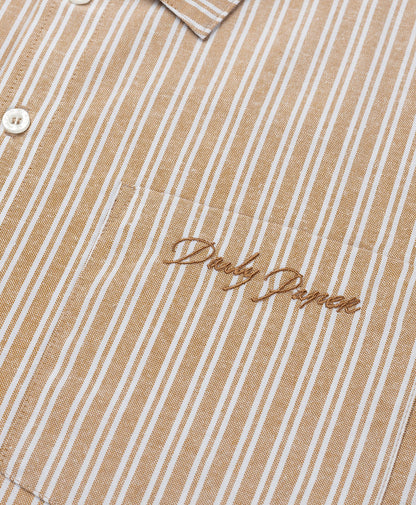 Beige Stripe Shirt