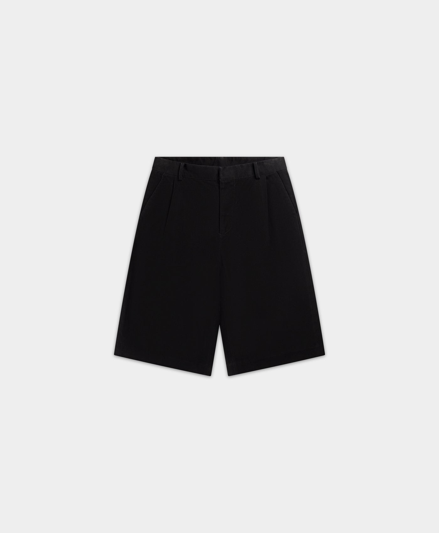 Black Twill Shorts