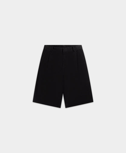 Black Twill Shorts