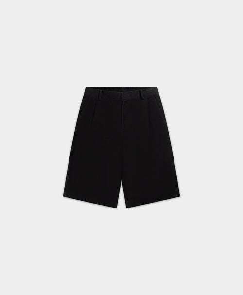 Black Twill Shorts