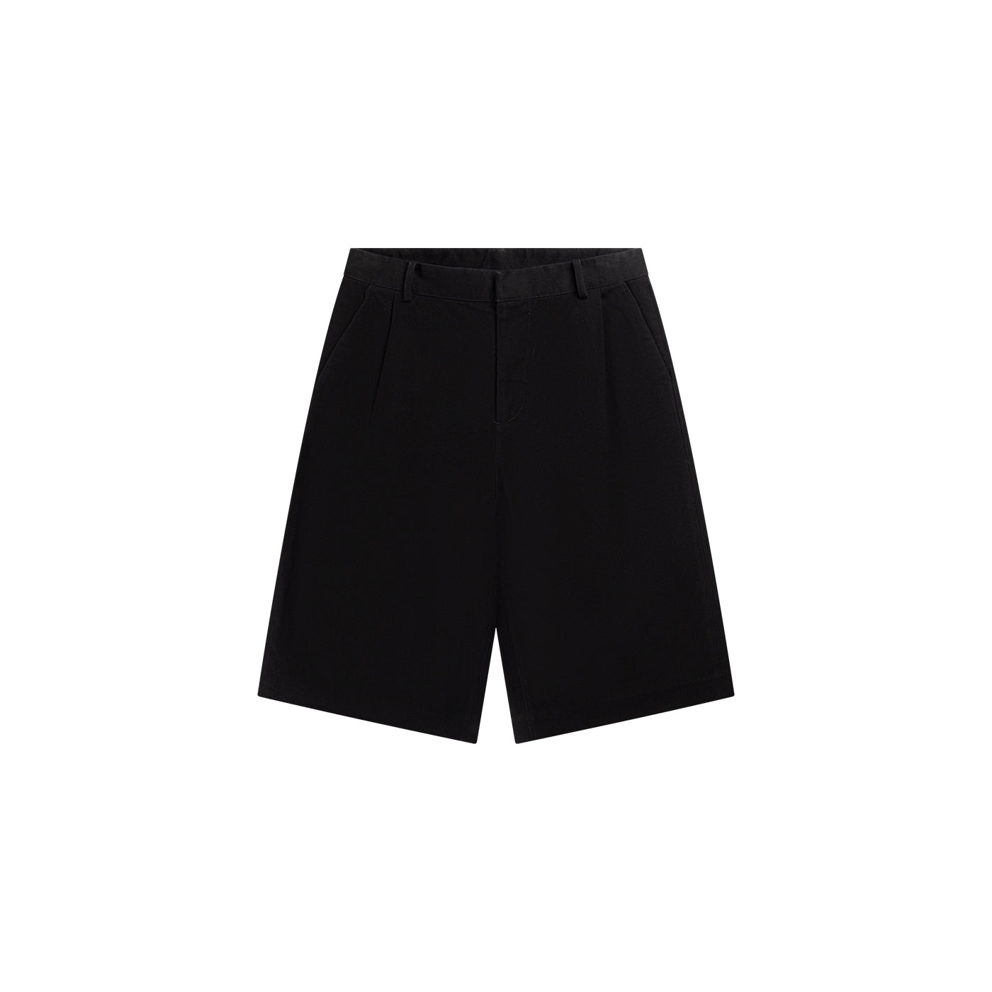 Black Twill Shorts