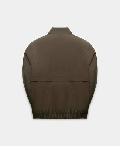 Green Twill Track Jacket
