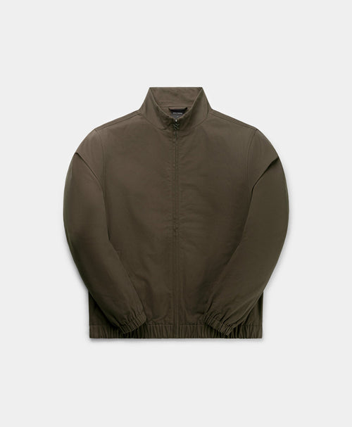 Green Twill Track Jacket
