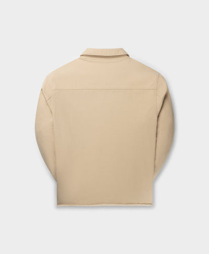 Beige Twill Workwear Jacket