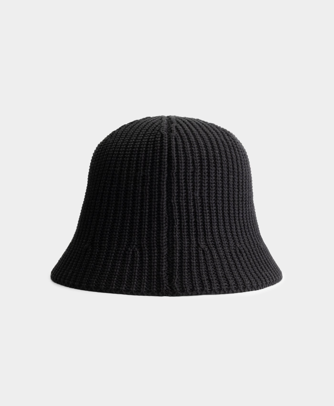 Black Unit Knitted Bucket Hat