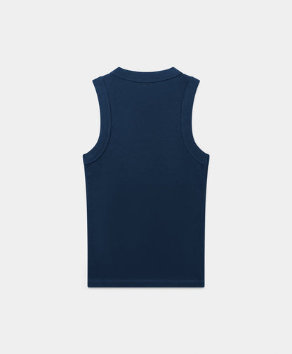 Pageant Blue Unit Rib Tank Top