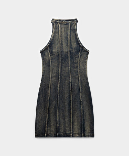 Brown Wash Vintage Wash Dress