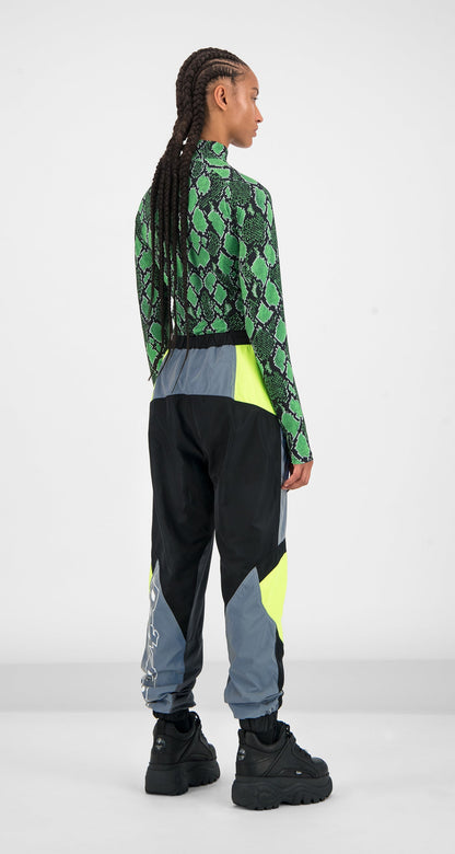 Yellow Grey Girt Pants