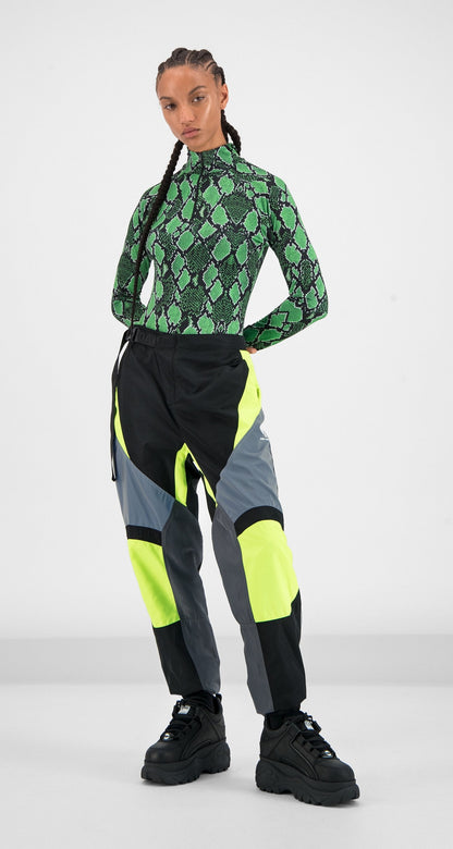 Yellow Grey Girt Pants