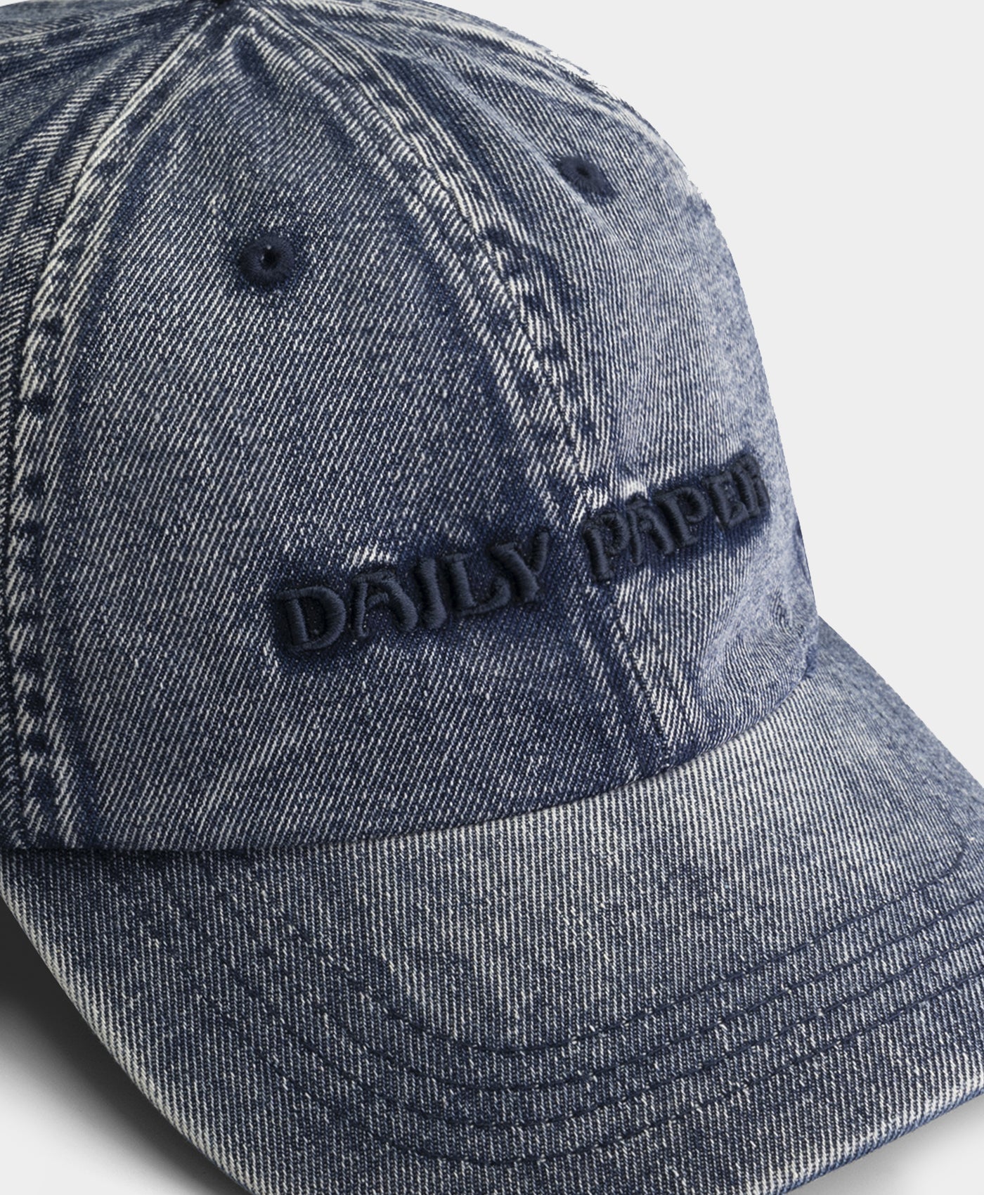 Bleached Denim Blue Dias Arch Stack Denim Cap