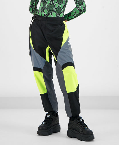 Yellow Grey Girt Pants