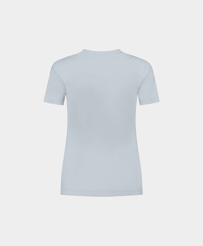Halogen Blue Logotype Fitted T-Shirt