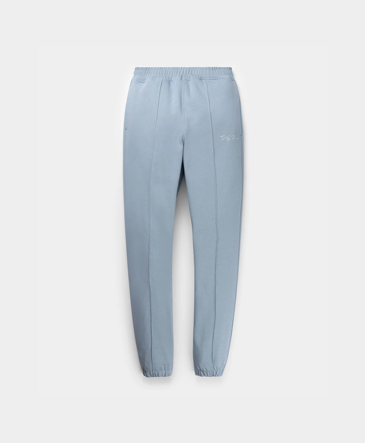 Rainwashed Blue Ety Script Jog Pants