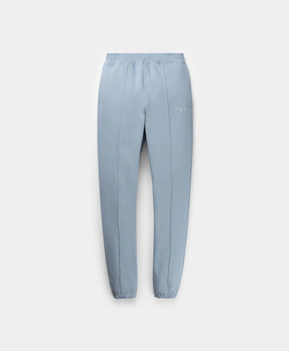 Rainwashed Blue Ety Script Jog Pants