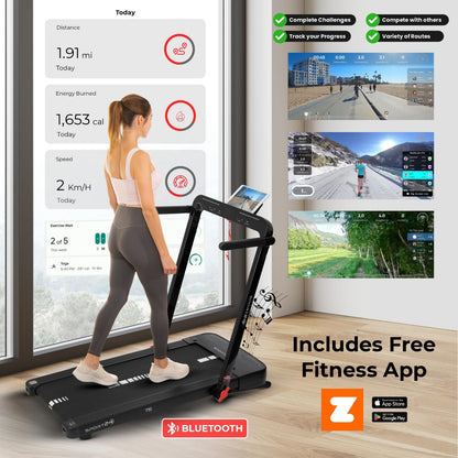 5-in-1 Folding Treadmill – All-in-One Fitness