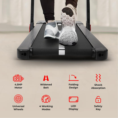 5-in-1 Folding Treadmill – All-in-One Fitness