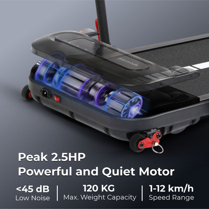 Folding Treadmill – 5-in-1 Walking Pad & Running Machine, Auto-Incline