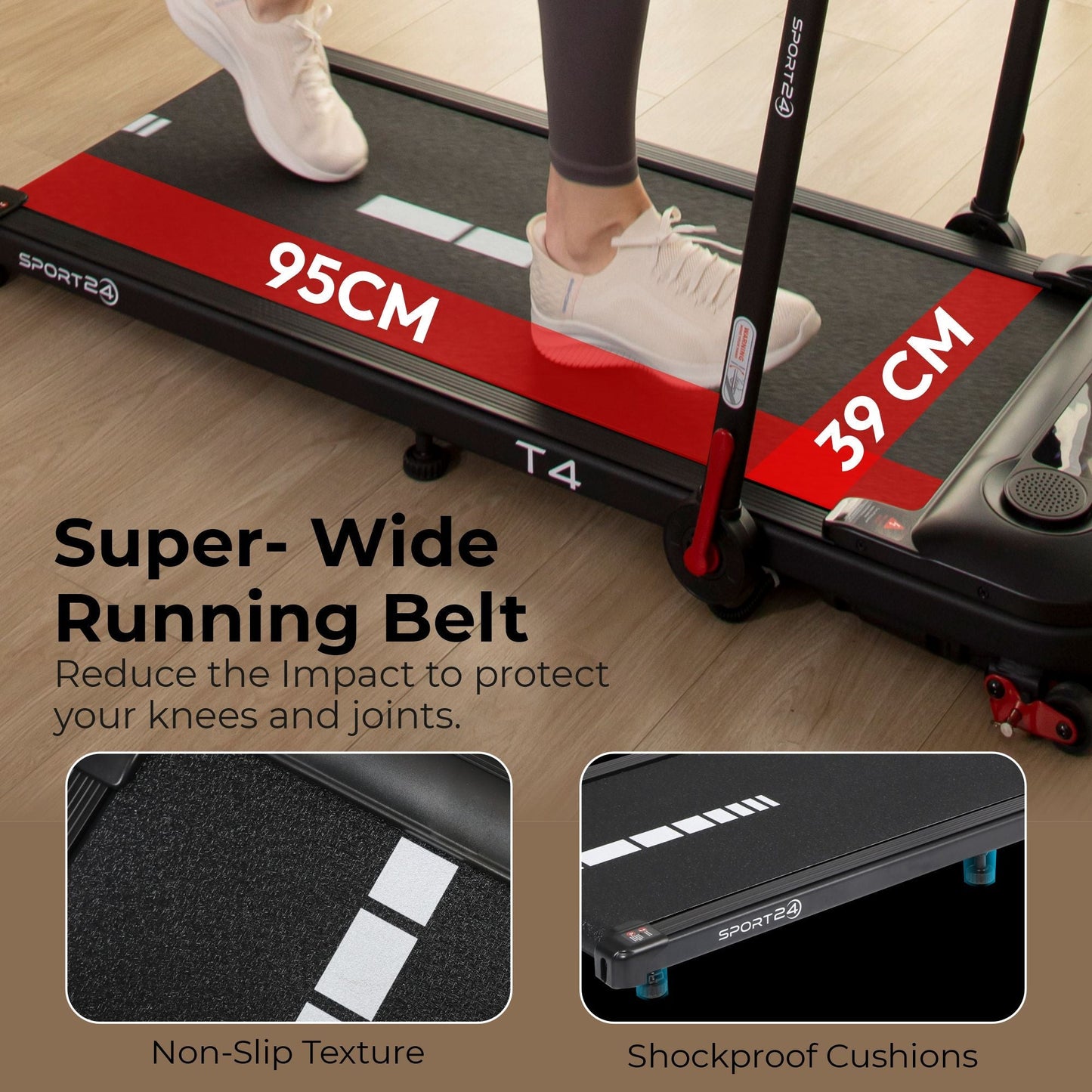 Folding Treadmill – 5-in-1 Walking Pad & Running Machine, Auto-Incline